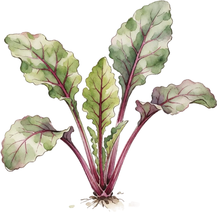 Botanical illustration of Beet