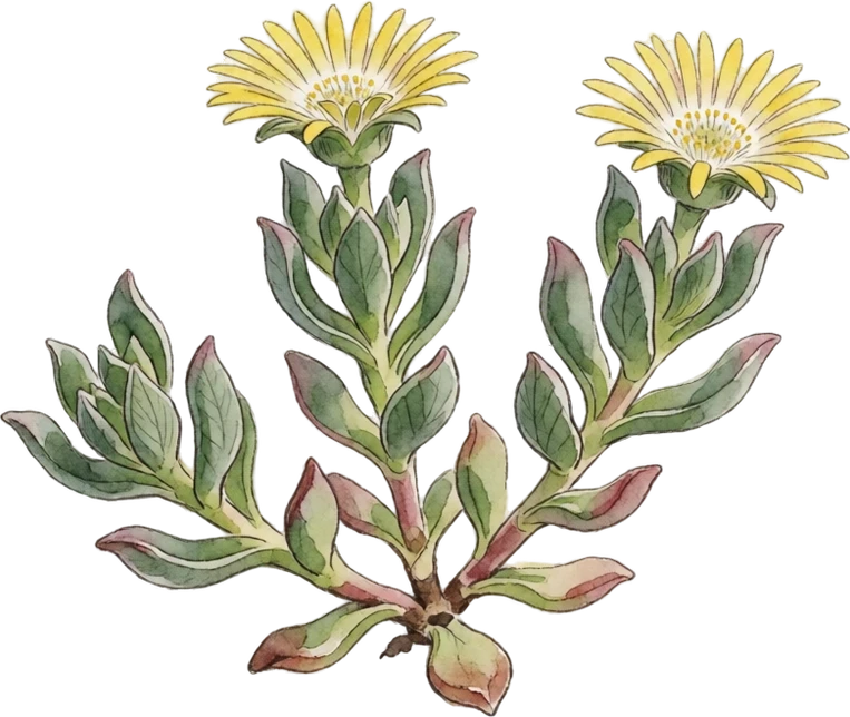 Botanical illustration of Hardy Ice Plant