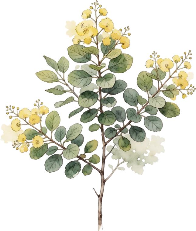 Botanical illustration of Smokebush
