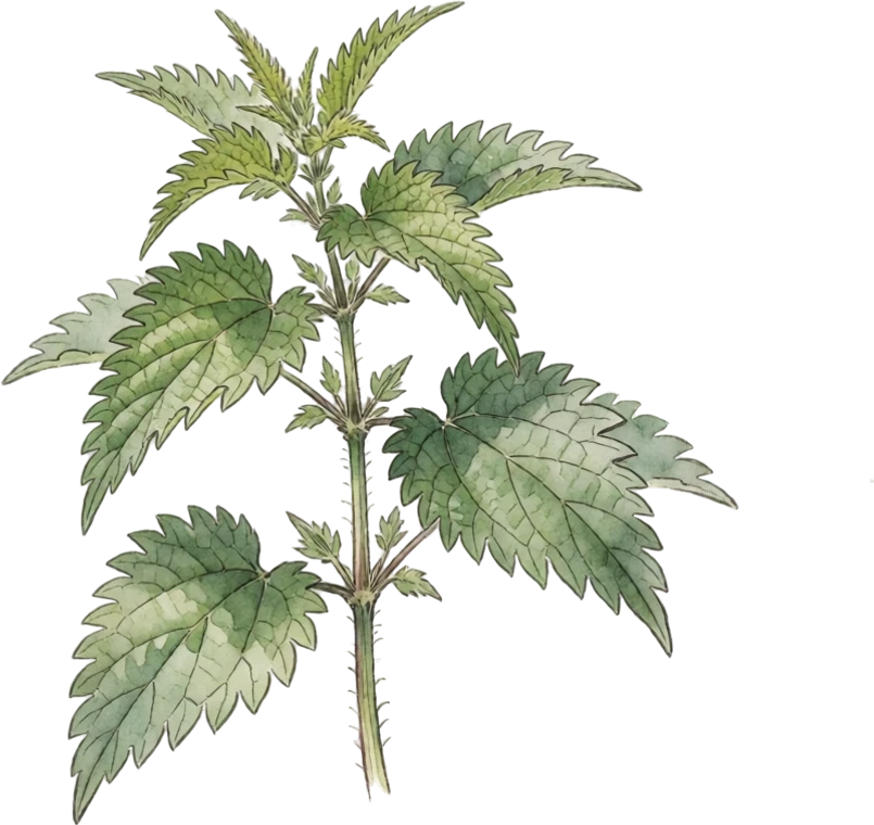 Botanical illustration of Stinging Nettle
