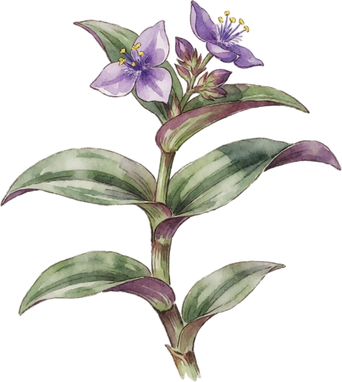 Botanical illustration of Wandering Dude