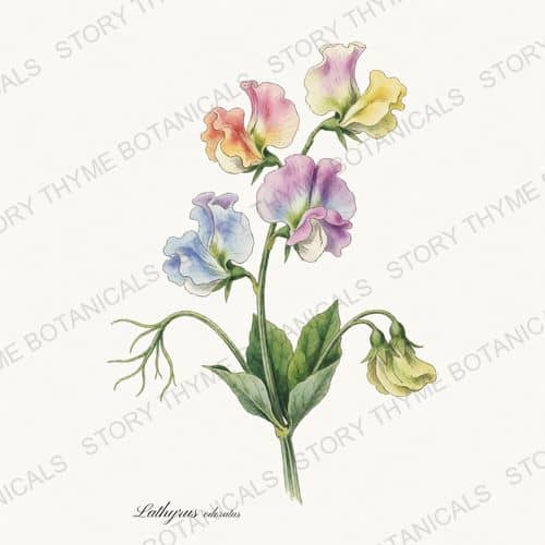 Sweet Pea — a print from the Garden Blooms collection