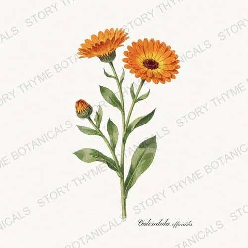 Calendula — a print from the Medicinal Herbs collection