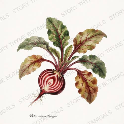Chioggia Beet — a print from the Roots & Alliums collection