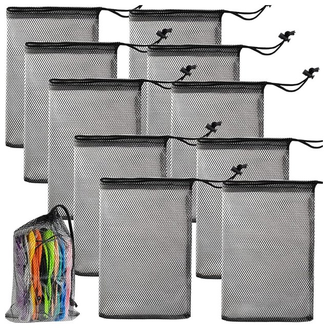 Mesh Drawstring Bags, 10