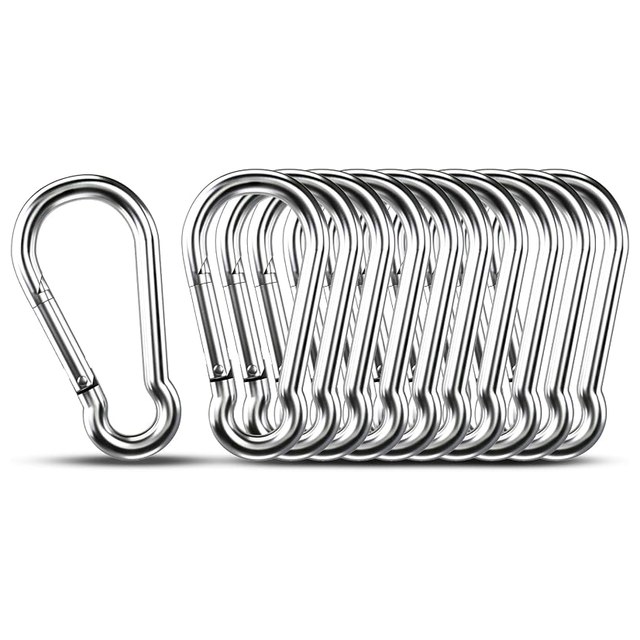 Spring Carabiners, 10-Pack