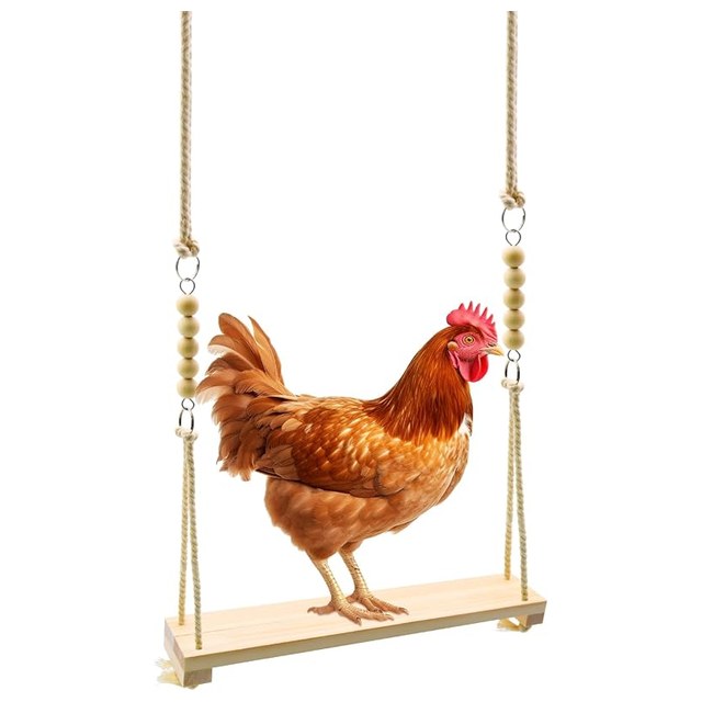 Wooden Chicken Swing