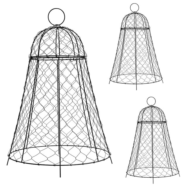 Wire Garden Cloches, 3-Pack