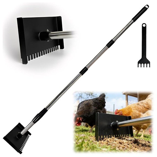 Long-Handle Coop Scraper Set