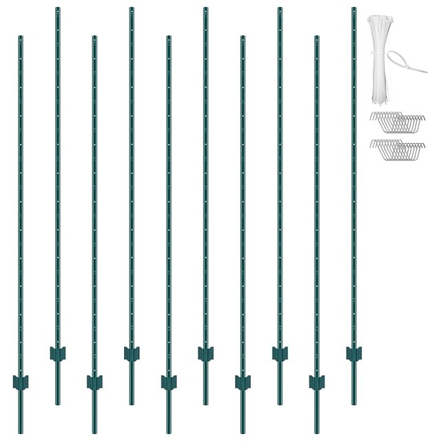 Steel U-Posts, 7 ft, 10-Pack