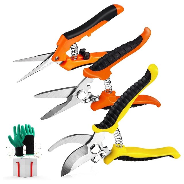 Garden Snips, 3-Pack