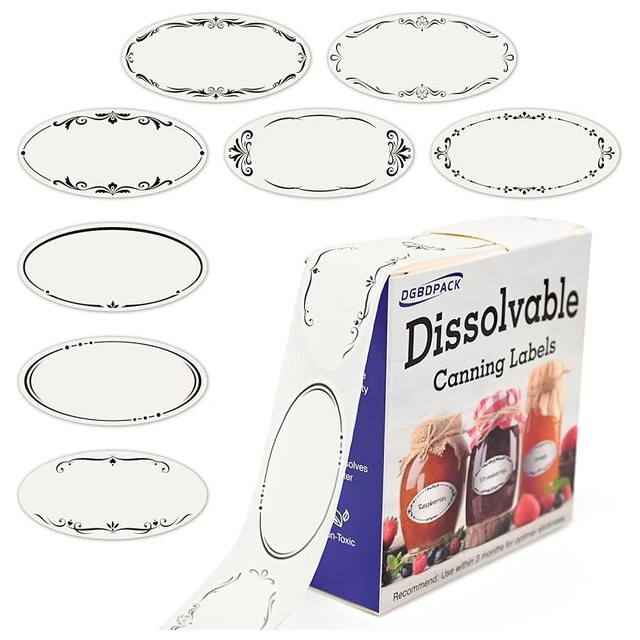 Dissolvable Canning Labels