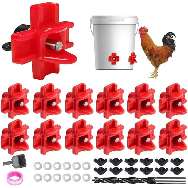 Horizontal Nipples, 12-pack with drill bit