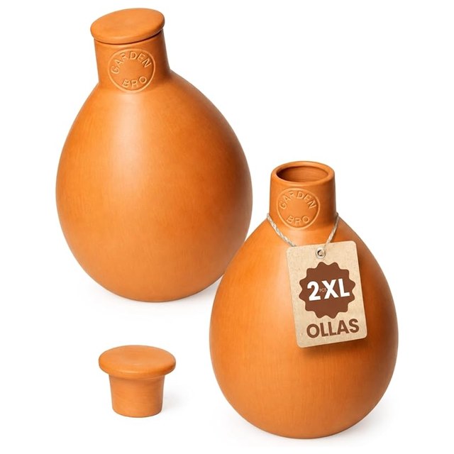 Terracotta Ollas, 2-Pack