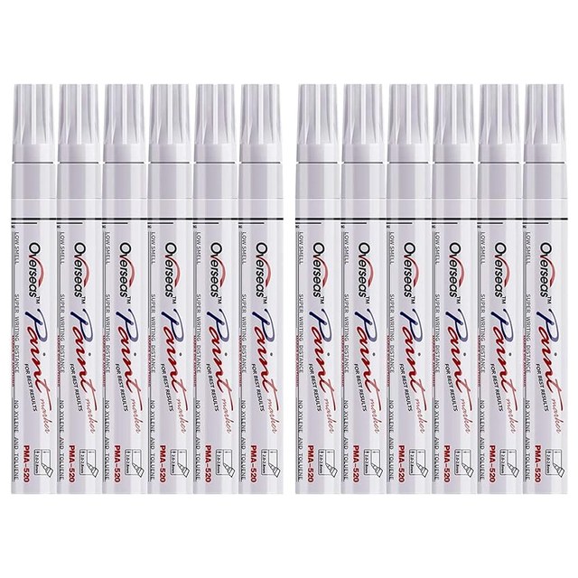 White Oil Paint Pens, 12