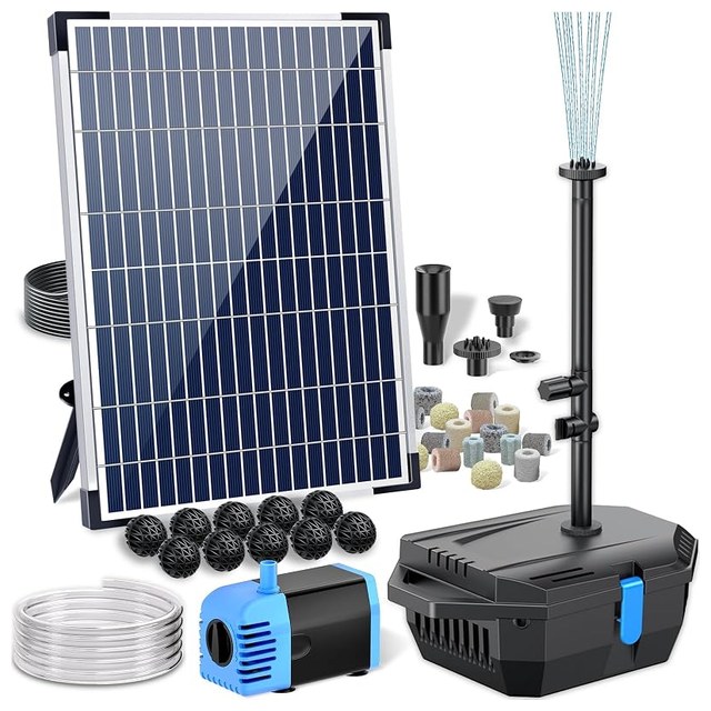 Solar Fountain Pump & Filter