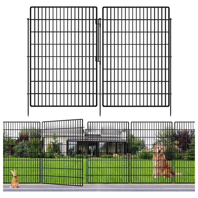 Garden Fence Panels, 40 in, 10-Pack