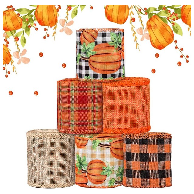 Wired Fall Ribbon, 6 Rolls