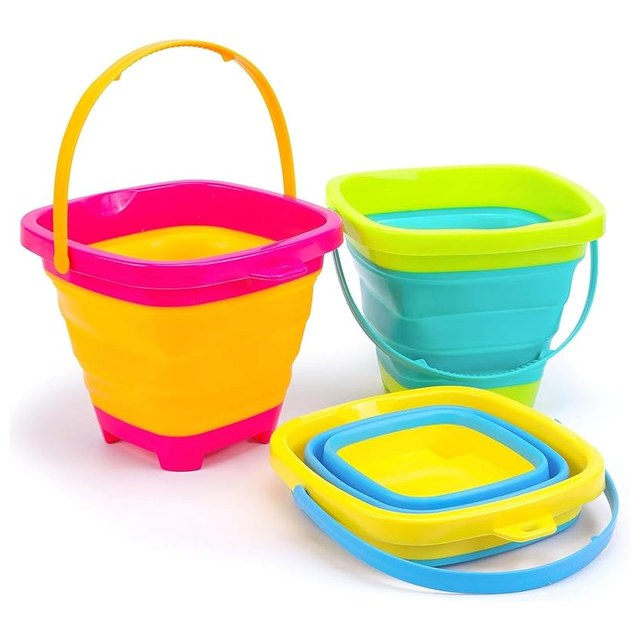Collapsible Buckets, 3-Pack