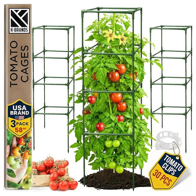 Square Tomato Cages, 58 in (3-Pack)