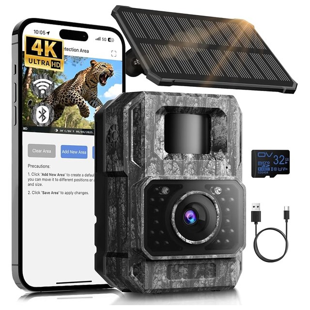 Solar Trail Camera, Night Vision