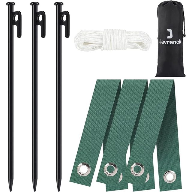 3-Stake Kit with Soft Straps