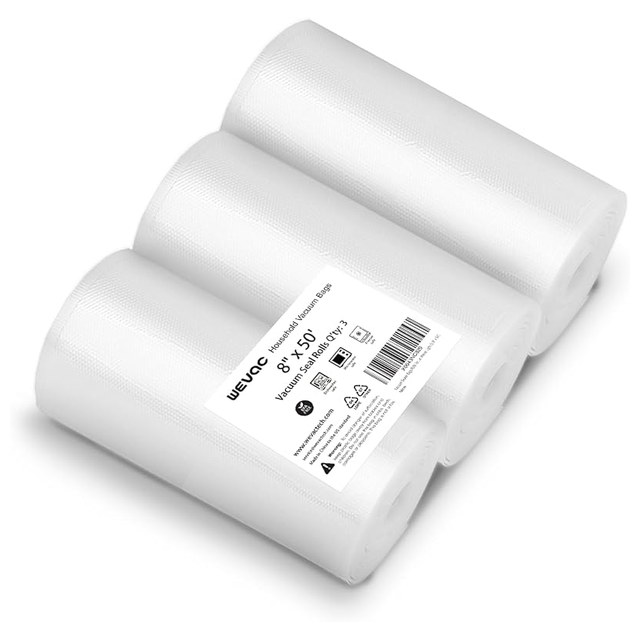 Vacuum Bag Rolls, 8 in x 50 ft