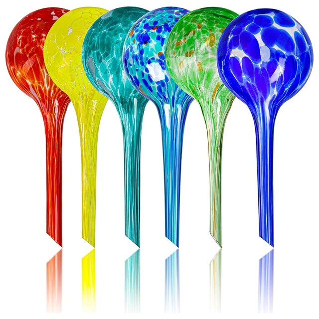 Glass Watering Globes, 6