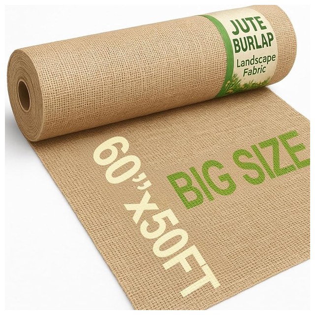 Natural Burlap Roll, 60 in x 50 ft