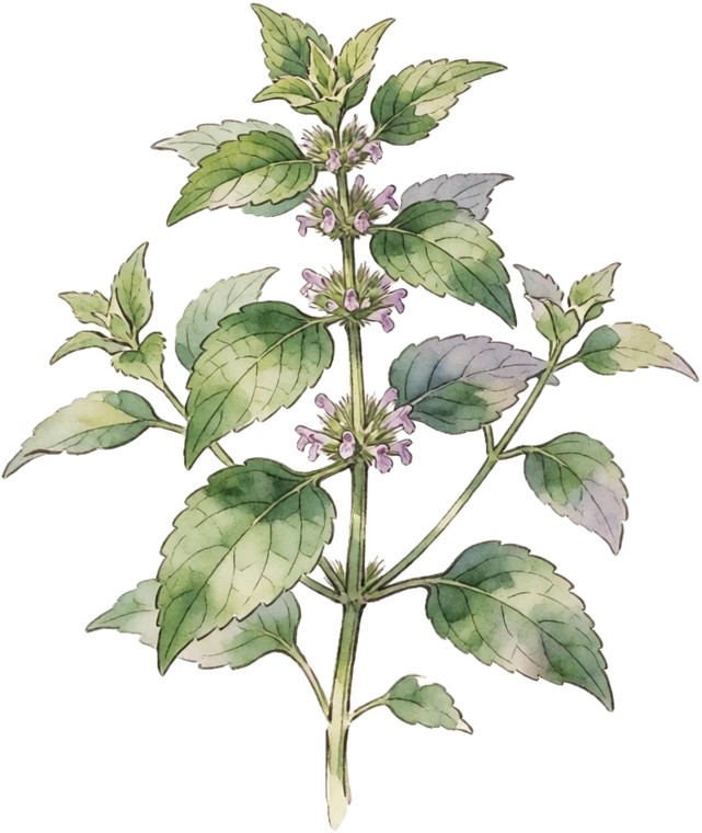 The original plant-library illustration of anise hyssop