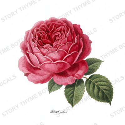 Rose botanical print